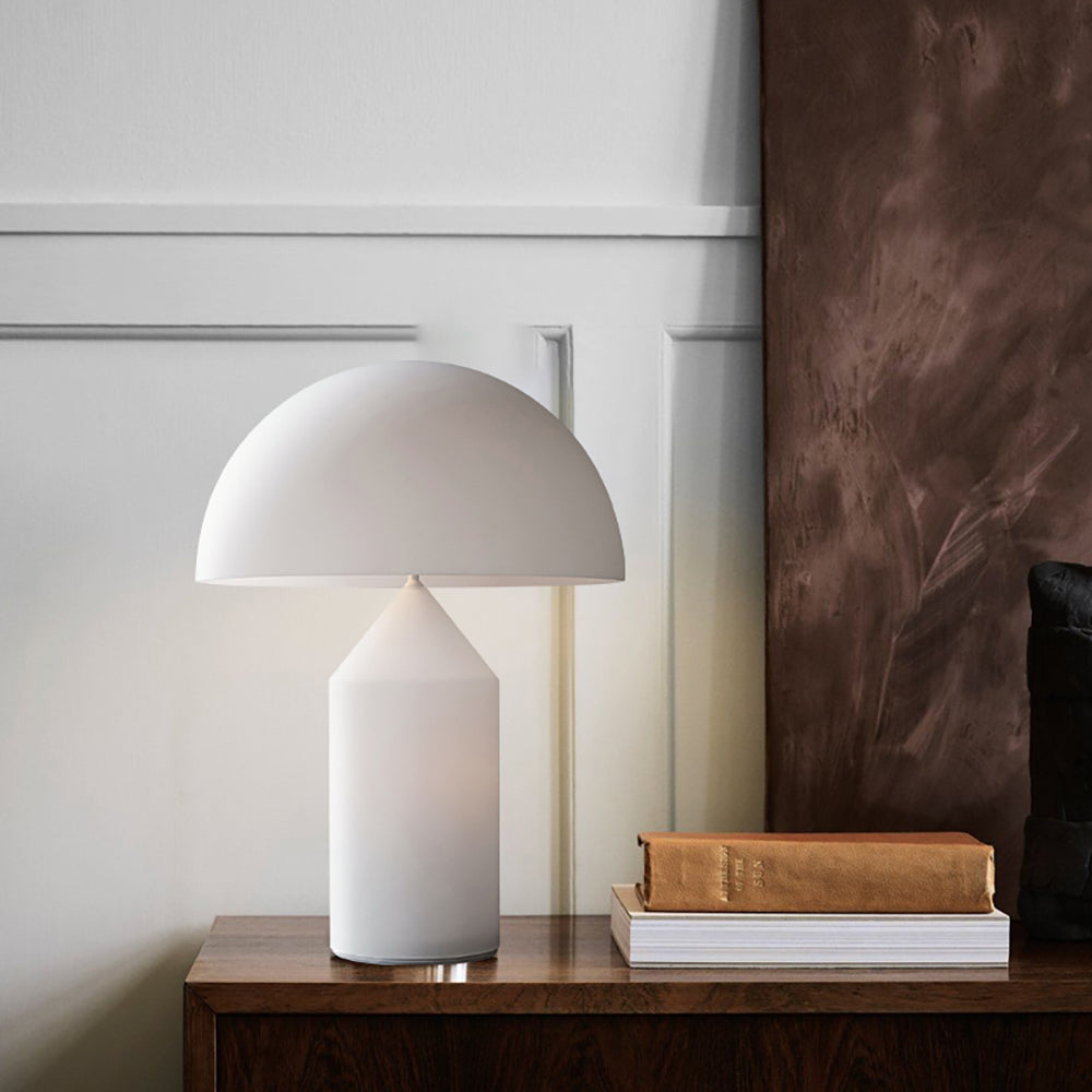 Corvin Modern Mushroom Shaped Metal Table Lamp