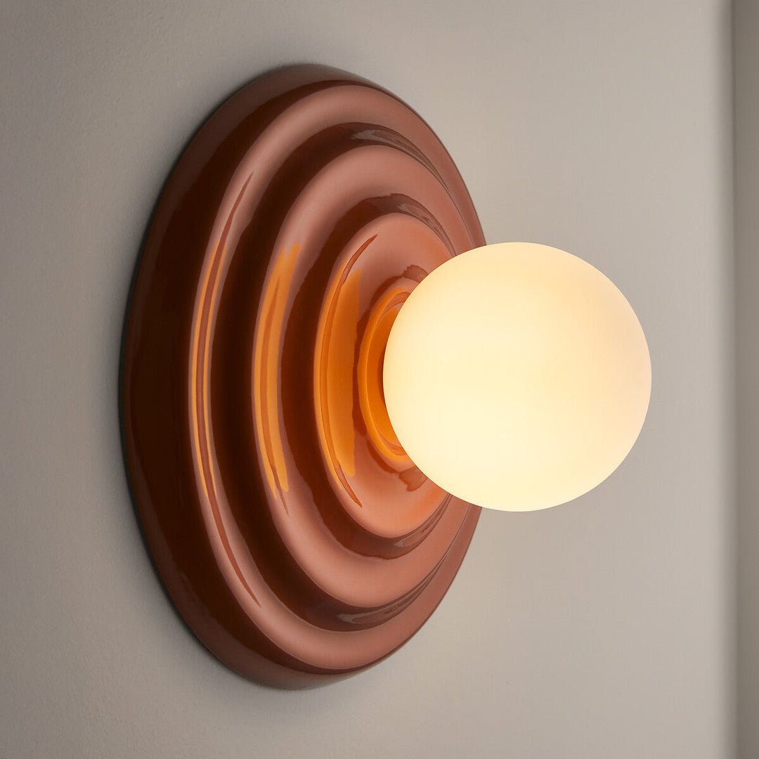 Ezrin Nordic Resin Globe Wall Light